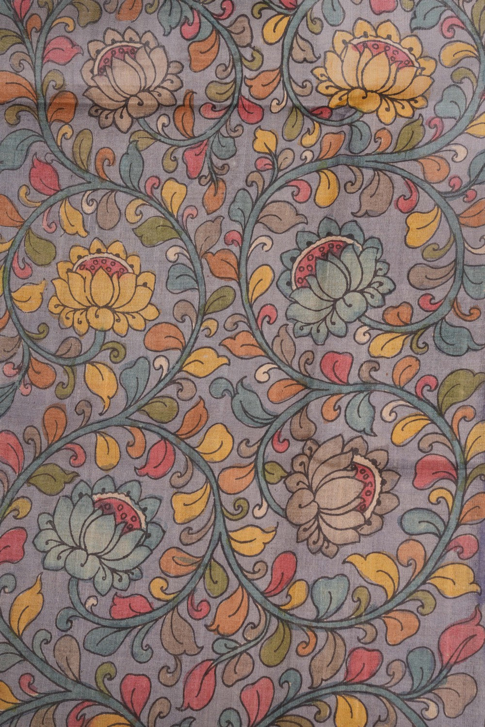 Kalamkari Hand-Painted Saree