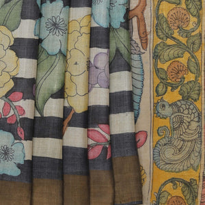 Kalamkari Hand-Painted Saree