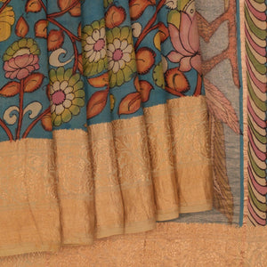 Kalamkari Hand-Painted Saree
