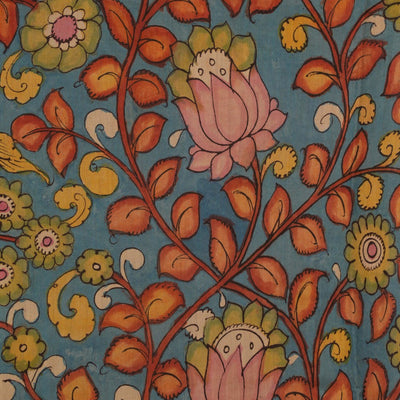 Kalamkari Hand-Painted Saree