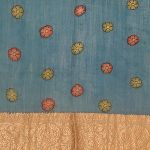 Kalamkari Hand-Painted Saree
