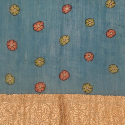 Kalamkari Hand-Painted Saree