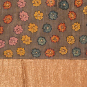 Kalamkari Hand-Painted Saree