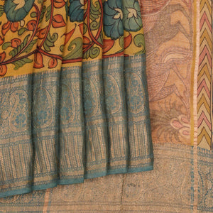 Kalamkari Hand-Painted Saree