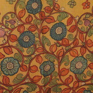 Kalamkari Hand-Painted Saree