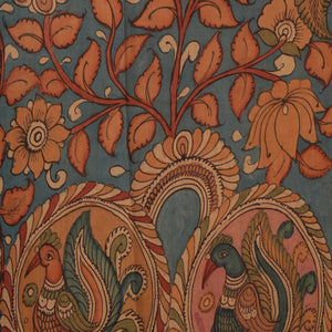 Kalamkari Hand-Painted Saree