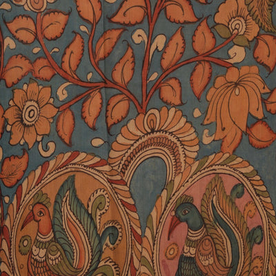Kalamkari Hand-Painted Saree