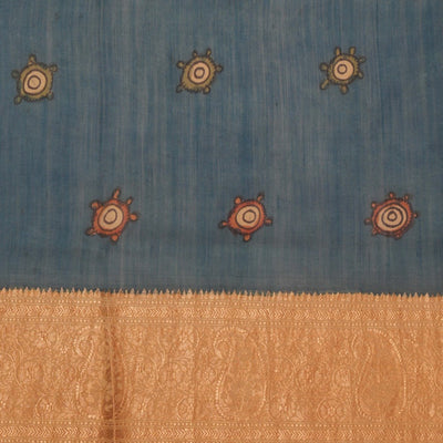Kalamkari Hand-Painted Saree
