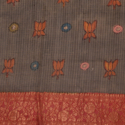 Kalamkari Hand-Painted Saree