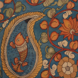Kalamkari Hand-Painted Saree