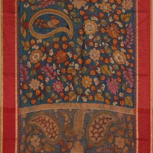 Kalamkari Hand-Painted Saree