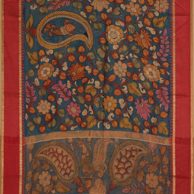 Kalamkari Hand-Painted Saree