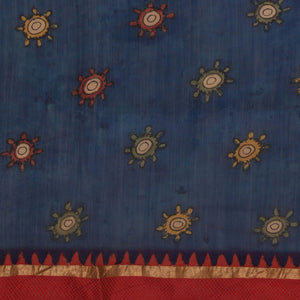 Kalamkari Hand-Painted Saree