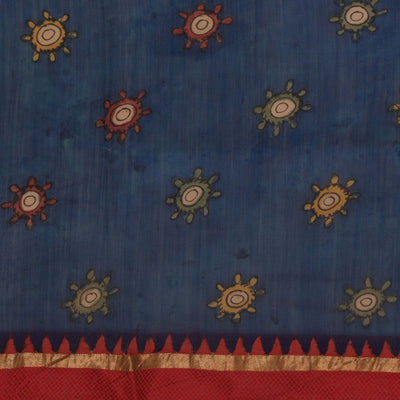Kalamkari Hand-Painted Saree