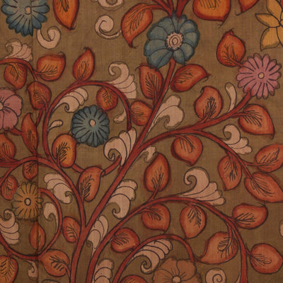 Kalamkari Hand-Painted Saree