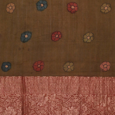 Kalamkari Hand-Painted Saree