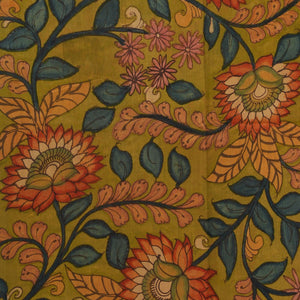 Kalamkari Hand-Painted Saree