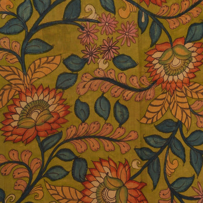Kalamkari Hand-Painted Saree
