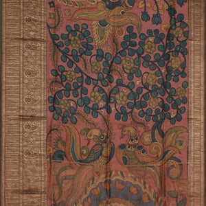 Kalamkari Hand-Painted Saree