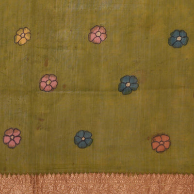 Kalamkari Hand-Painted Saree