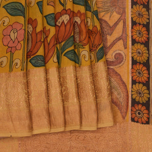 Kalamkari Hand-Painted Saree