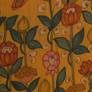 Kalamkari Hand-Painted Saree