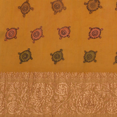 Kalamkari Hand-Painted Saree