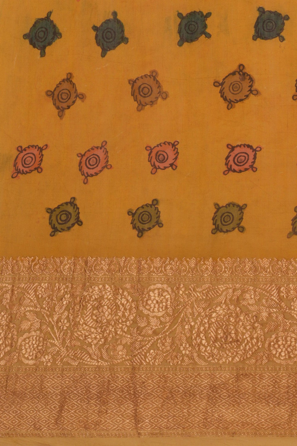 Kalamkari Hand-Painted Saree