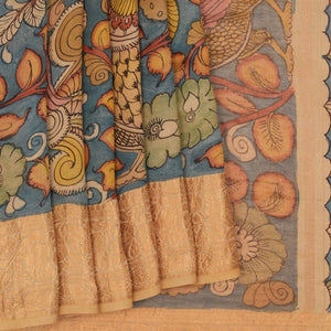 Kalamkari Hand-Painted Saree