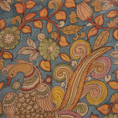 Kalamkari Hand-Painted Saree