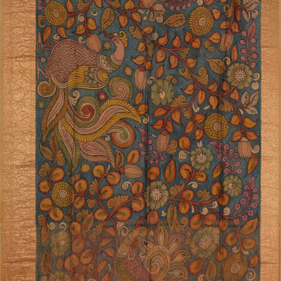 Kalamkari Hand-Painted Saree