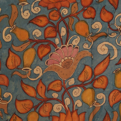 Kalamkari Hand-Painted Saree