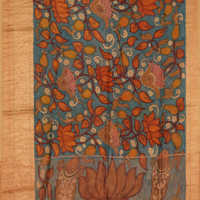 Kalamkari Hand-Painted Saree