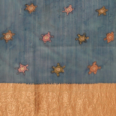 Kalamkari Hand-Painted Saree