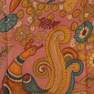 Kalamkari Hand-Painted Saree