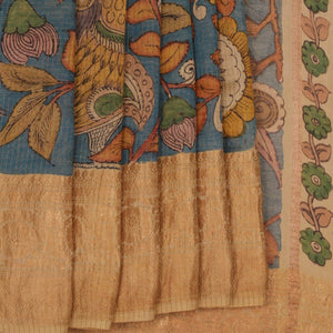 Kalamkari Hand-Painted Saree