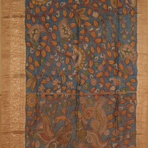 Kalamkari Hand-Painted Saree