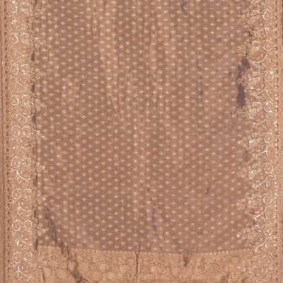 Gold Shimmering Silk Embroidery Saree