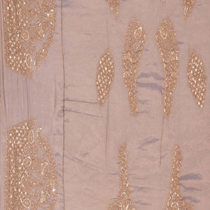 Gold Shimmering Silk Embroidery Saree