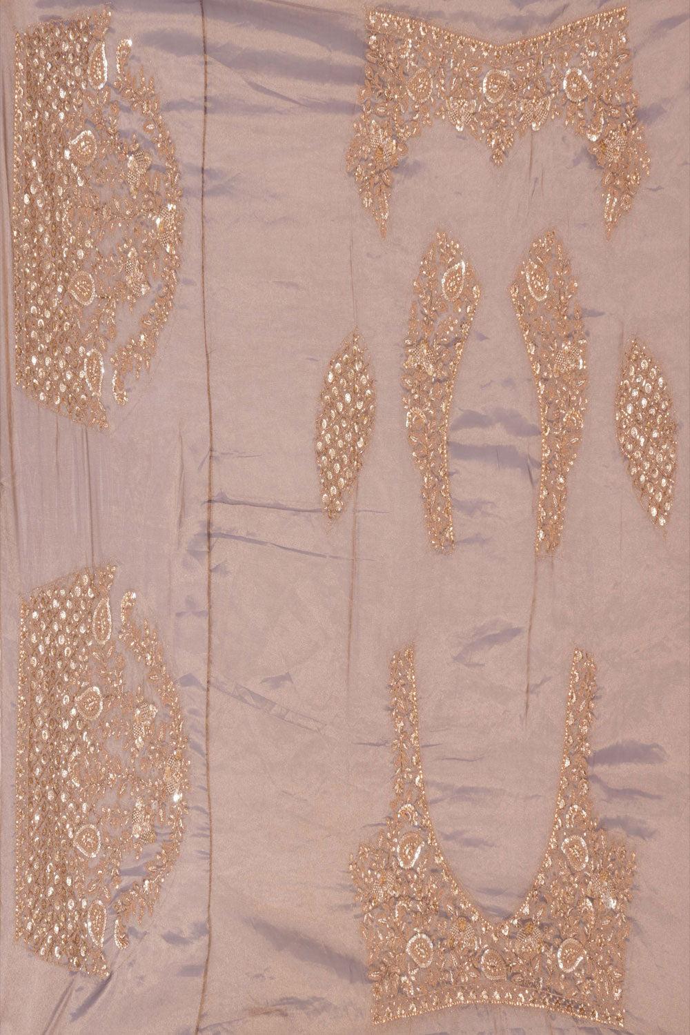 Gold Shimmering Silk Embroidery Saree