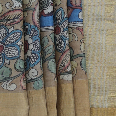 Kalamkari Hand-Painted Saree
