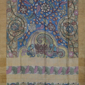 Kalamkari Hand-Painted Saree