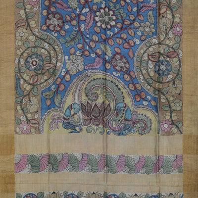 Kalamkari Hand-Painted Saree