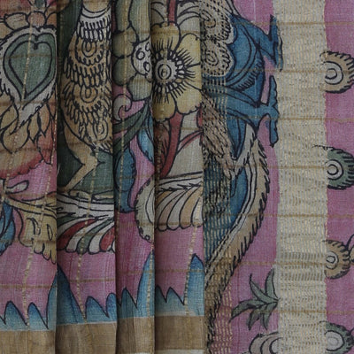 Kalamkari Hand-Painted Saree