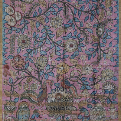 Kalamkari Hand-Painted Saree