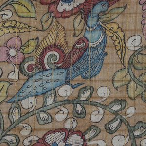 Kalamkari Hand-Painted Saree