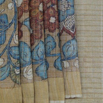 Kalamkari Hand-Painted Saree