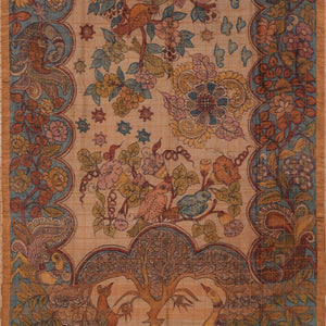 Kalamkari Hand-Painted Saree
