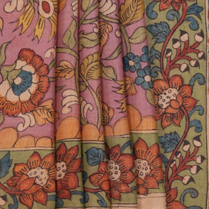 Kalamkari Hand-Painted Saree