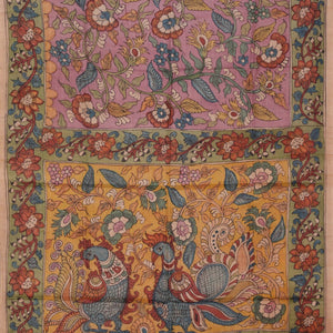 Kalamkari Hand-Painted Saree